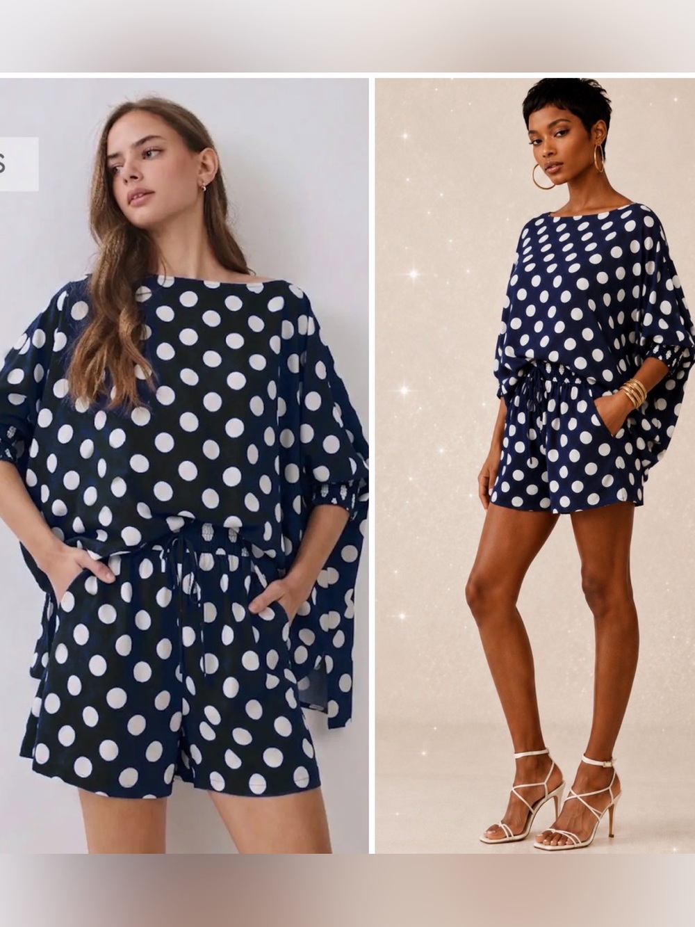 POLKA DOT 2 PIECE SHORT SET 🐞ONLY 3X LEFT PLUS SIZE = LIMITED EDITION